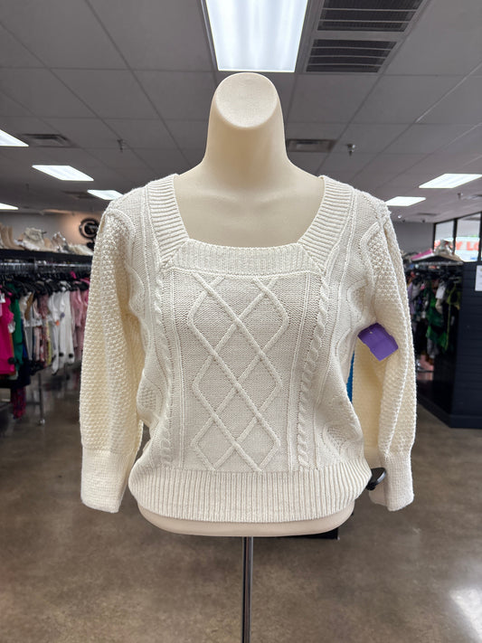 SWEATER by PINK ROSE In CREAM, Size: S