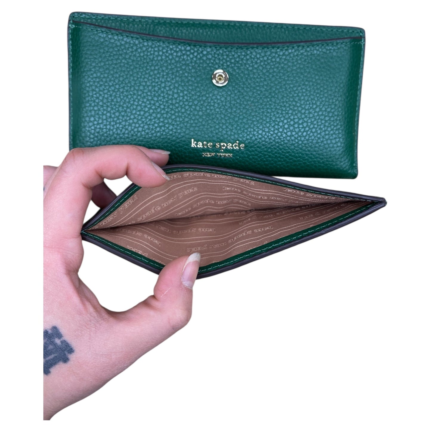 Wallet Designer By Kate Spade In Green, Size:Medium