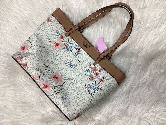 Handbag By Guess In White, Size:Large