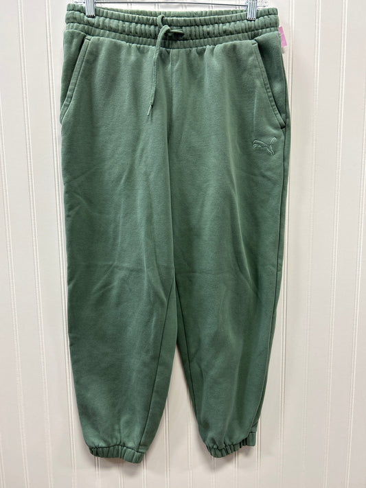 Athletic Pants By Puma In Green, Size:M