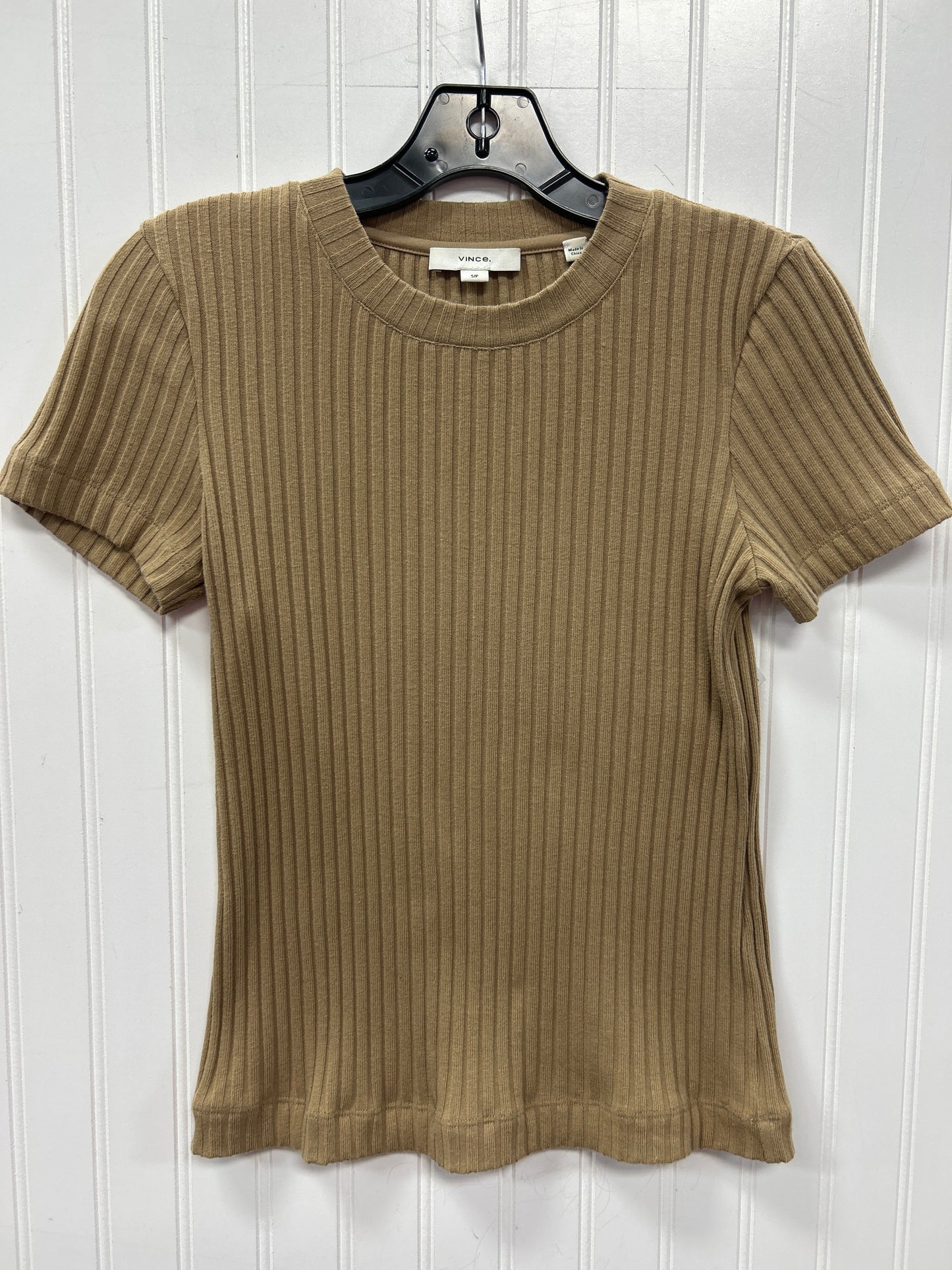 Top Ss By Vince In Tan, Size:S