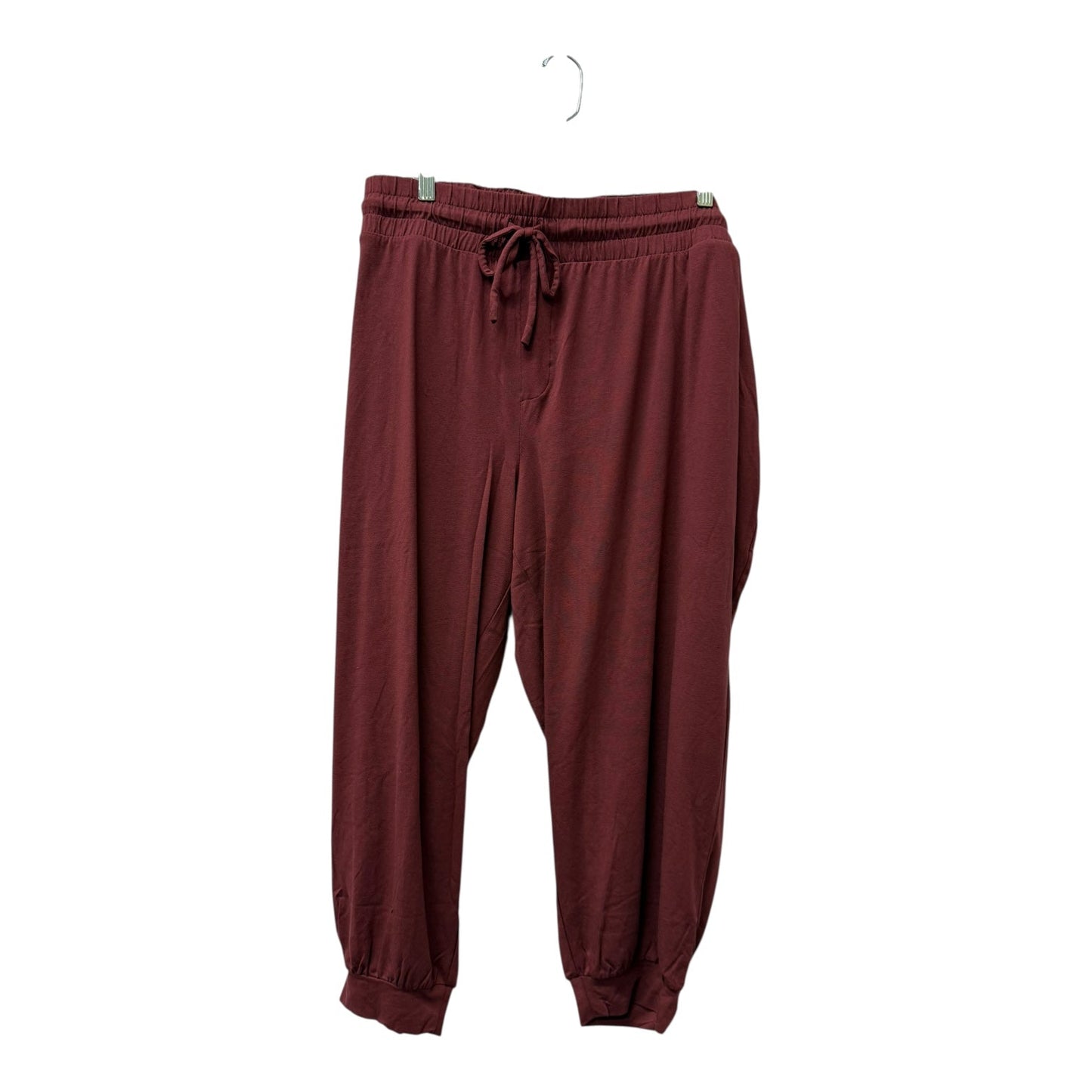 Pants Lounge By Any Body In Maroon, Size:22P