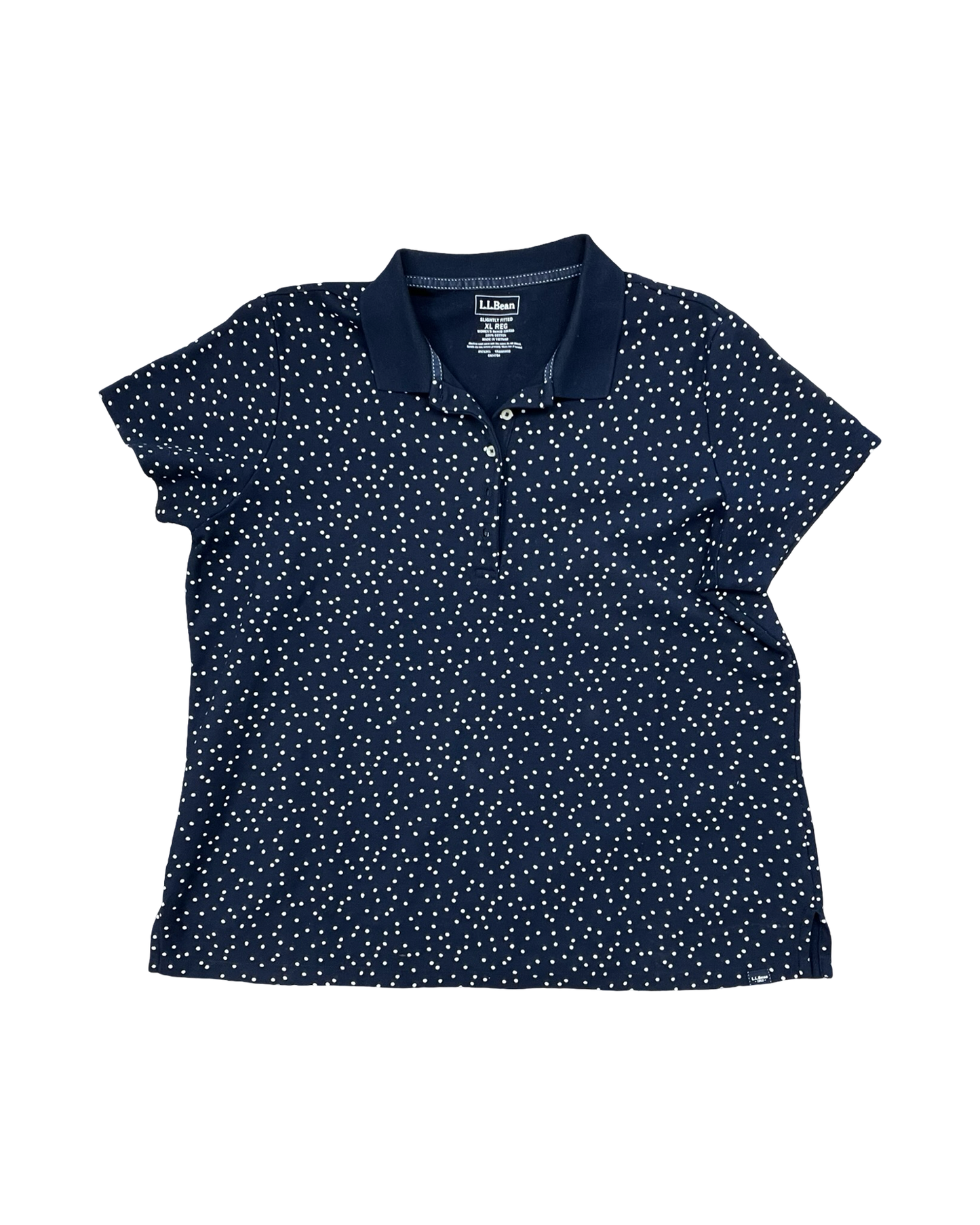 Top Ss By L.L. Bean In Blue & White, Size:Xl