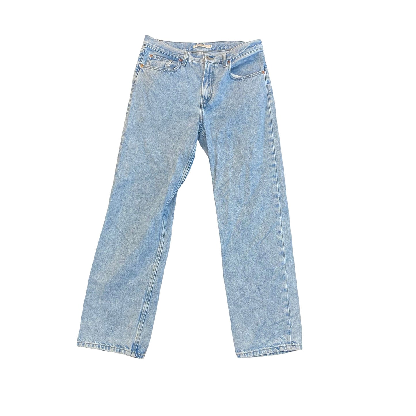 Jeans Wide Leg By Levis In Blue Denim, Size:10