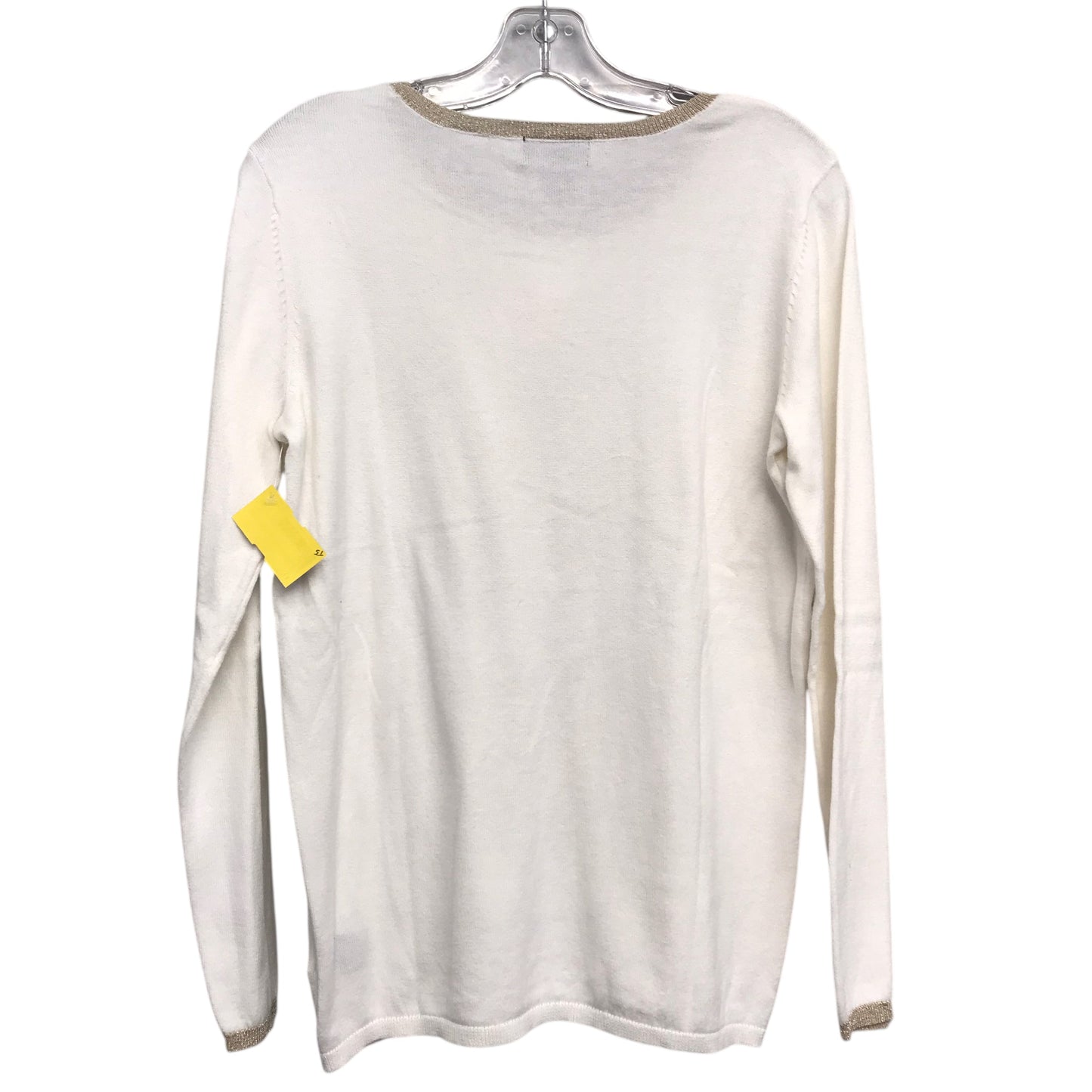 Top Ls By Liz Claiborne In Cream, Size:M