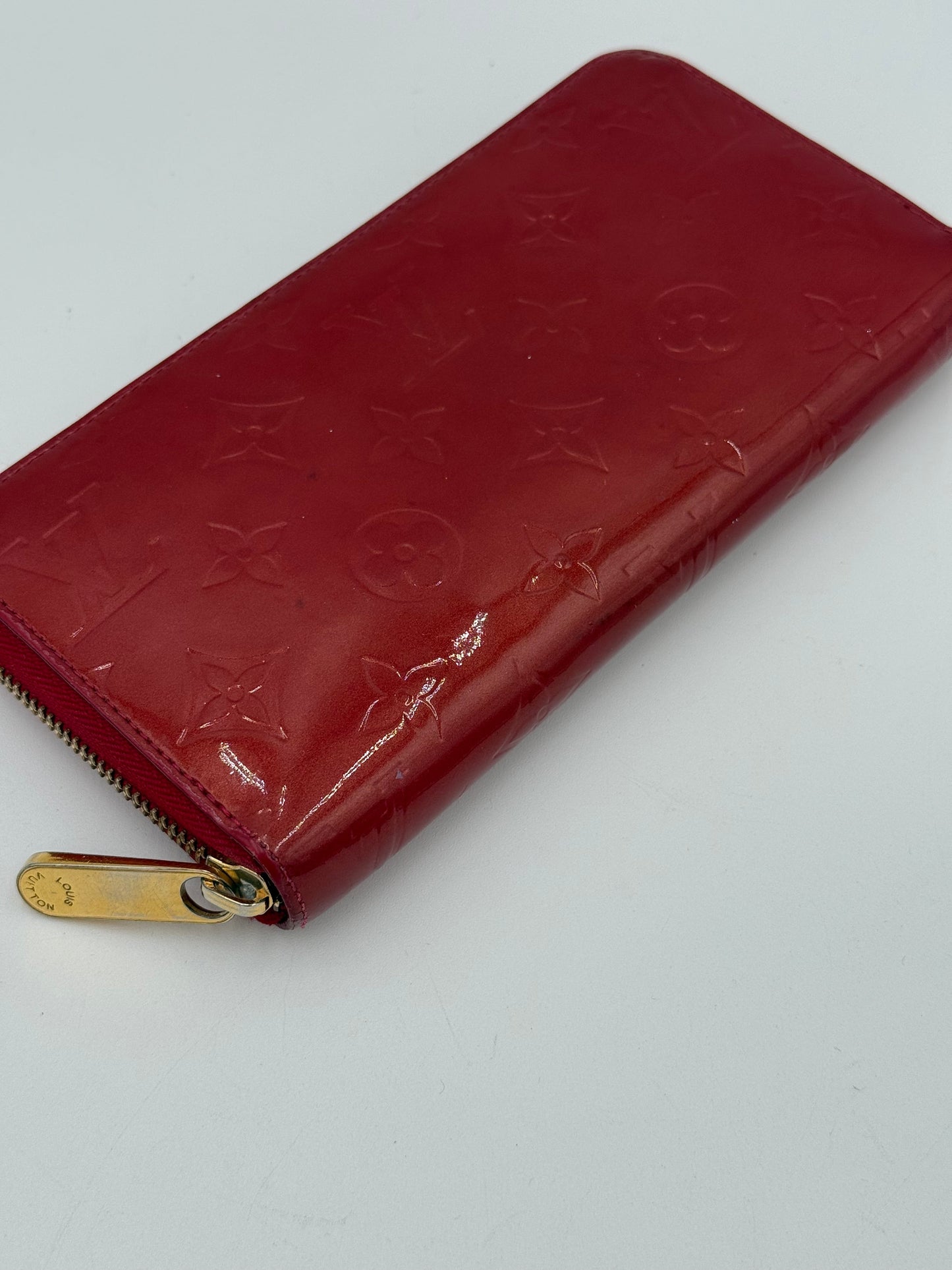 Wallet Luxury Designer By Louis Vuitton In Red, Size:Large