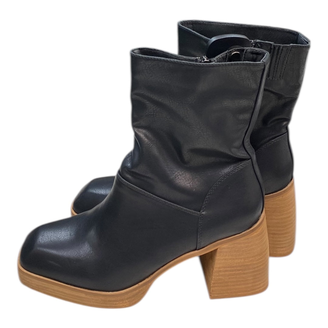 Boots Ankle Heels By BEAST FASHION In Black, Size:11