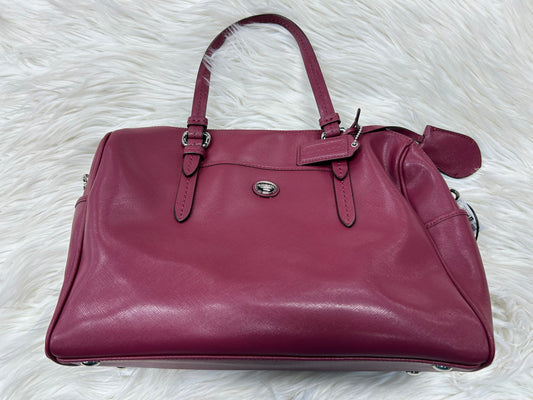 Handbag Designer By Coach In Purple, Size:Medium