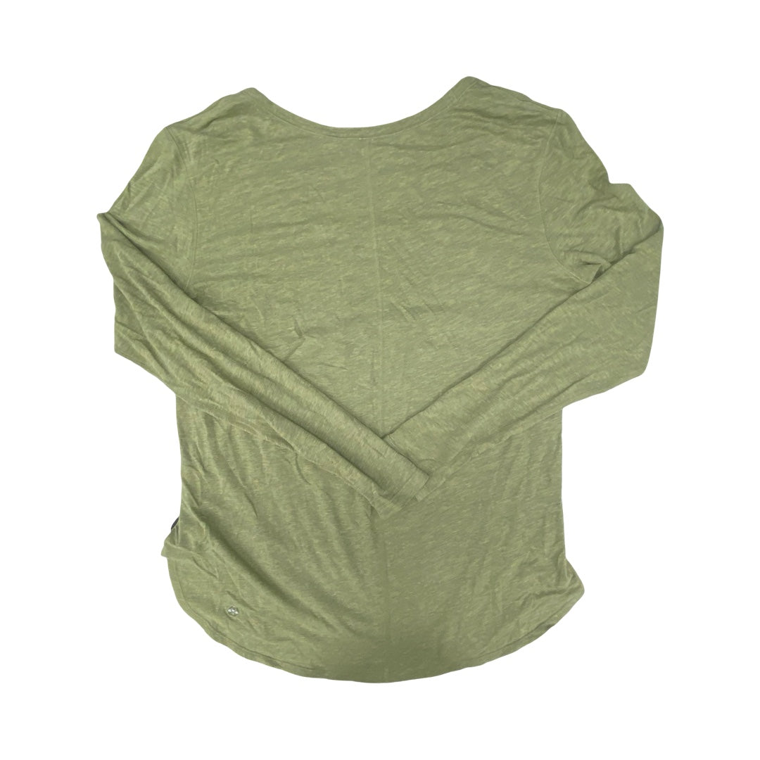 Athletic Top Ls Crewneck By Lululemon In Green, Size:M