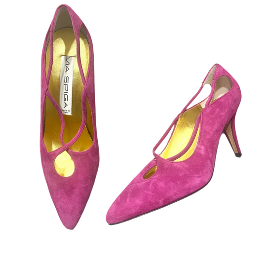 Shoes Heels Kitten By Via Spiga In Pink, Size: 8.5