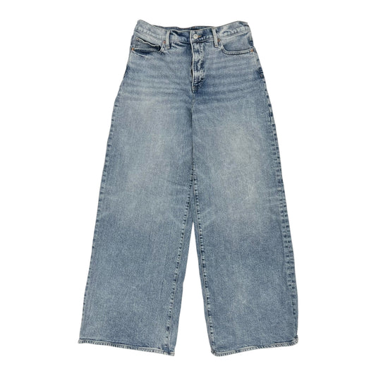 Jeans Wide Leg By Express In Blue Denim, Size:12