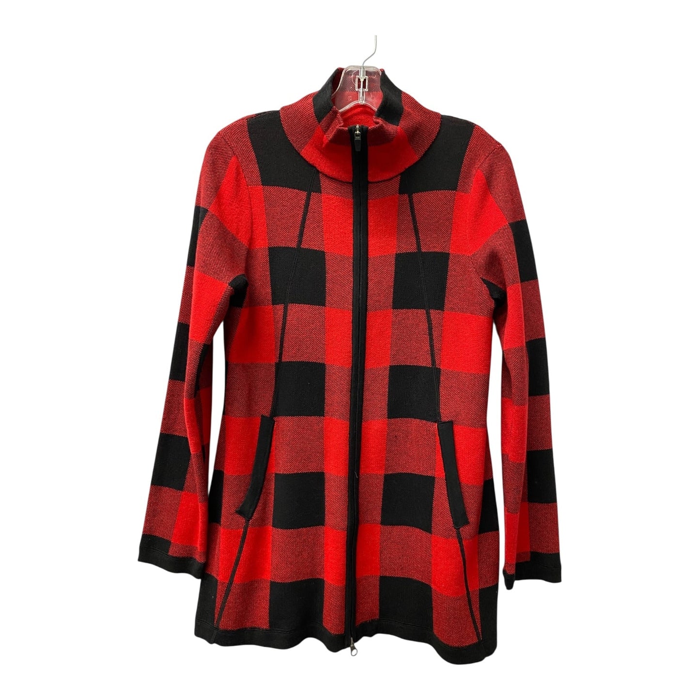 Cardigan By Adrienne Vittadini In Red, Size:M