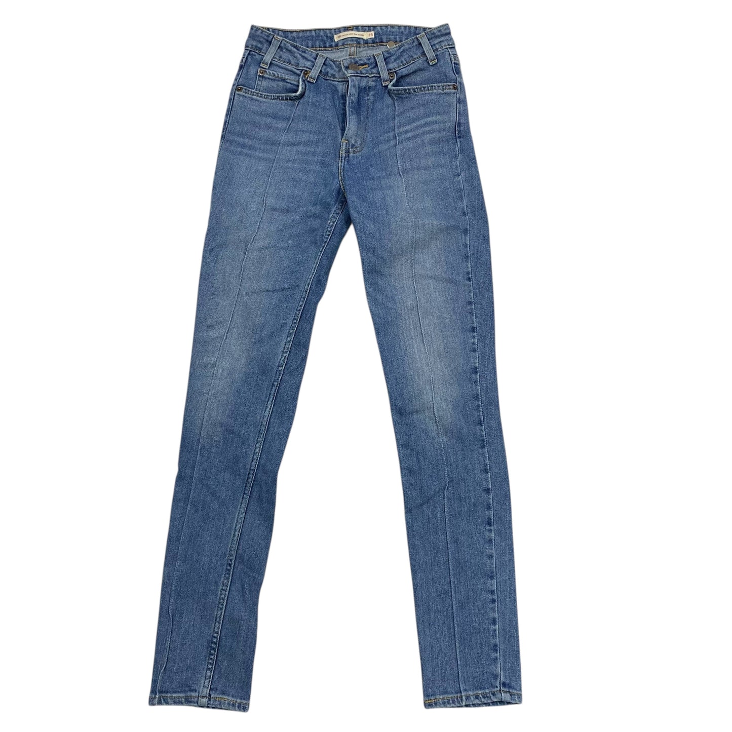 Jeans Skinny By Levis In Blue Denim, Size:0