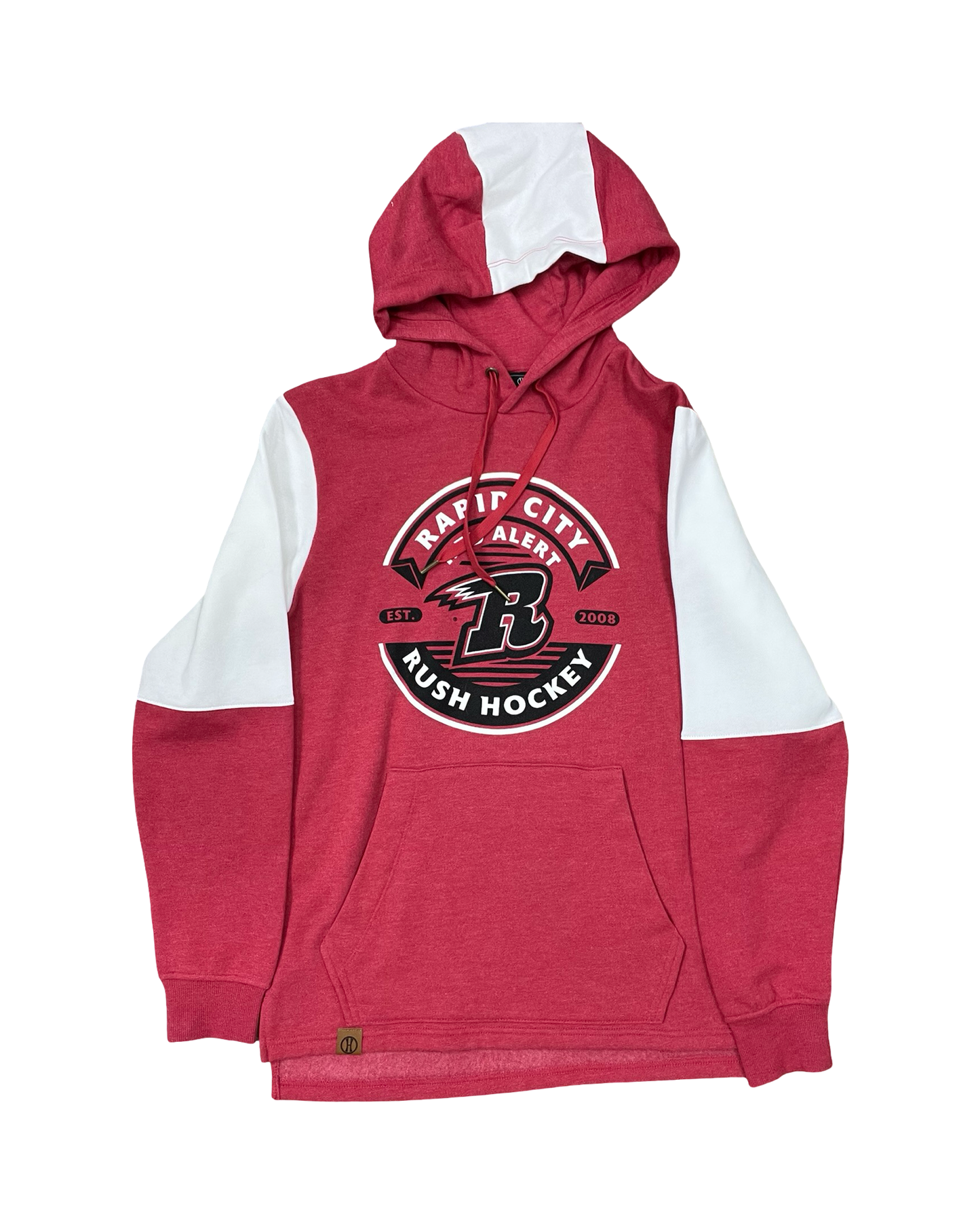 Sweatshirt Hoodie By Clothes Mentor In Red & White, Size:S