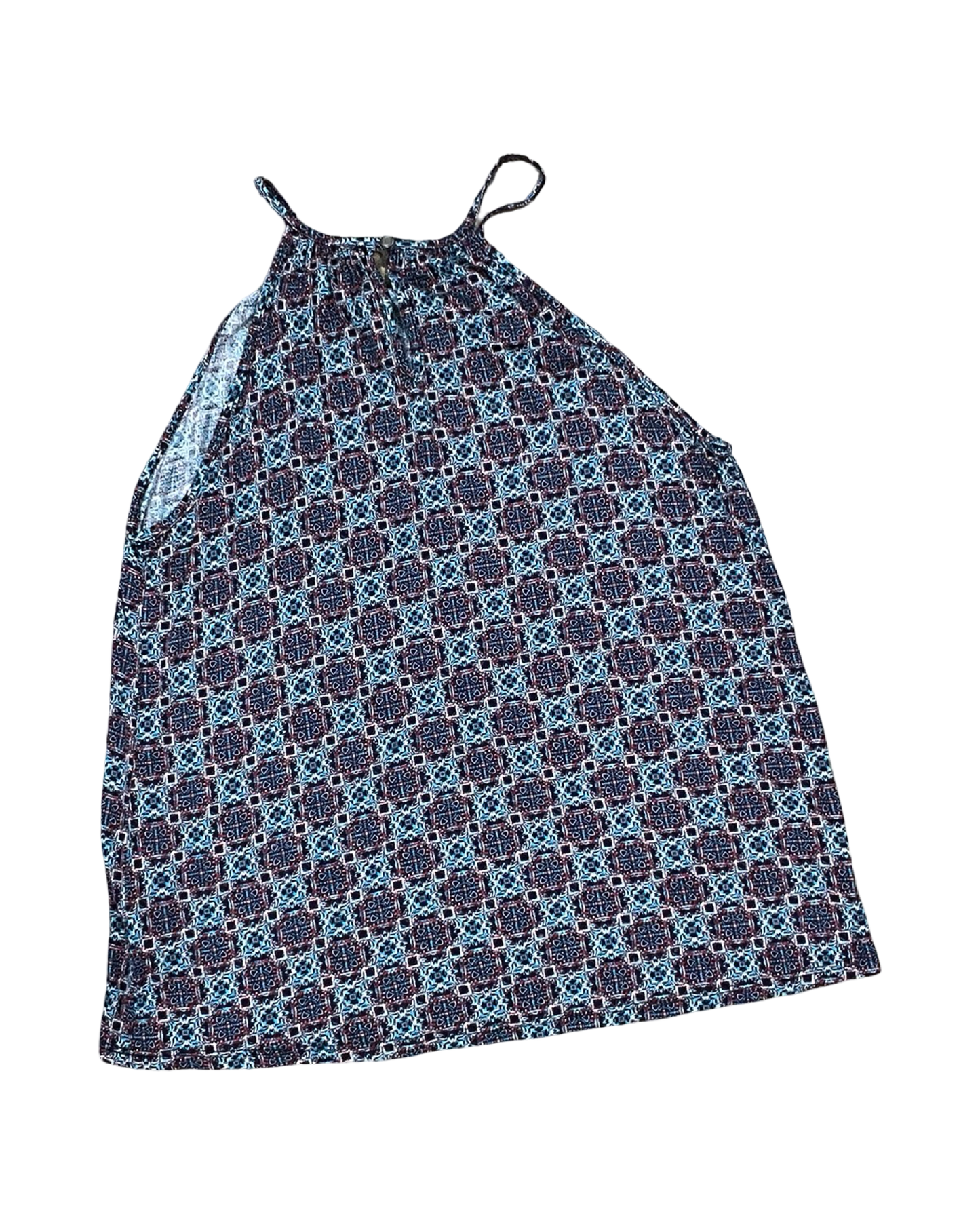 Top Sleeveless By Papermoon In Blue & Red, Size:M