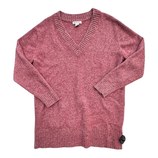 Sweater By Athleta In Red & White, Size:L