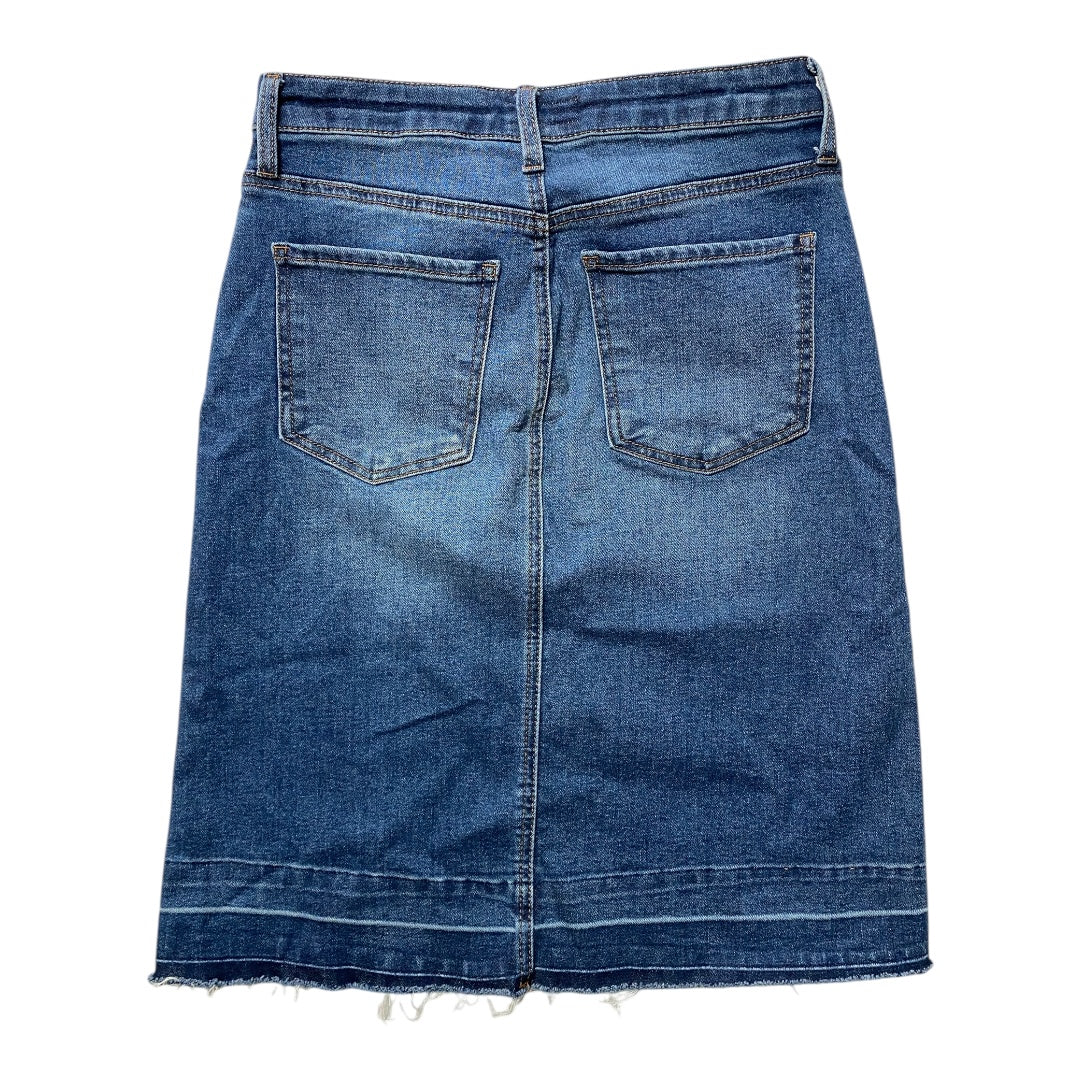 Skirt Midi By Kut In Blue Denim, Size:4