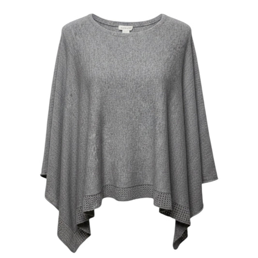 Poncho Cashmere By Garnet Hill In Grey, Size: Osfm