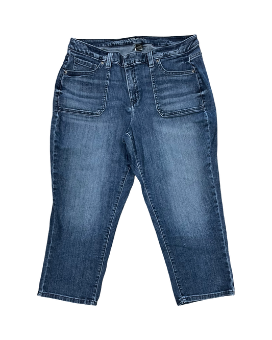 Jeans Straight By Lane Bryant In Blue Denim, Size:18