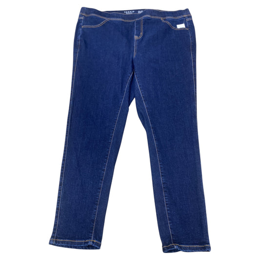 Jeans Skinny By Torrid In Blue Denim, Size:3X