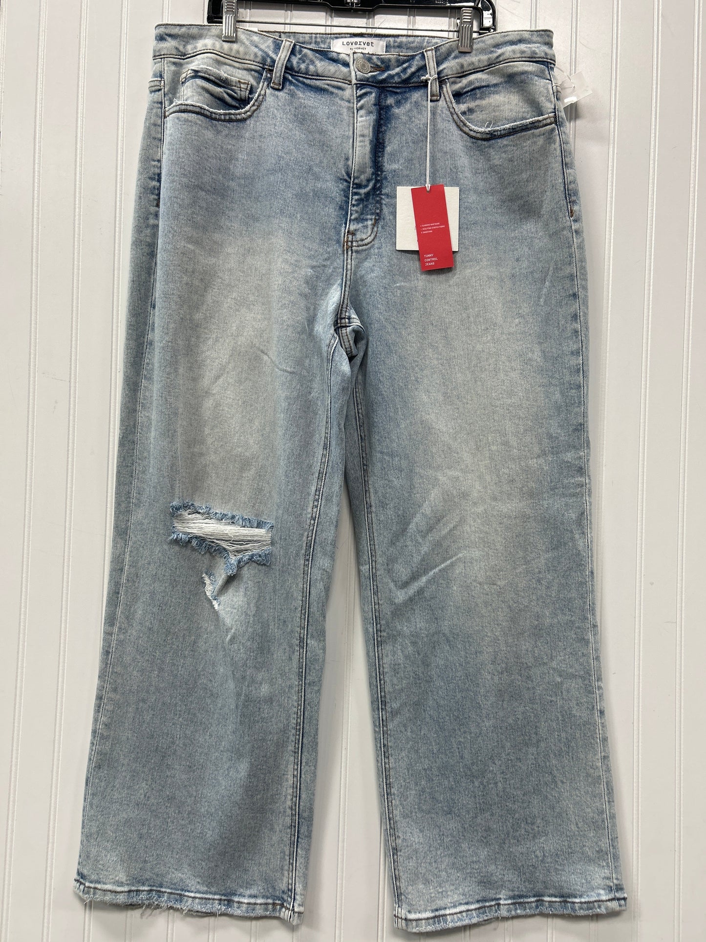 Jeans Wide Leg By Vervet In Blue Denim, Size:20