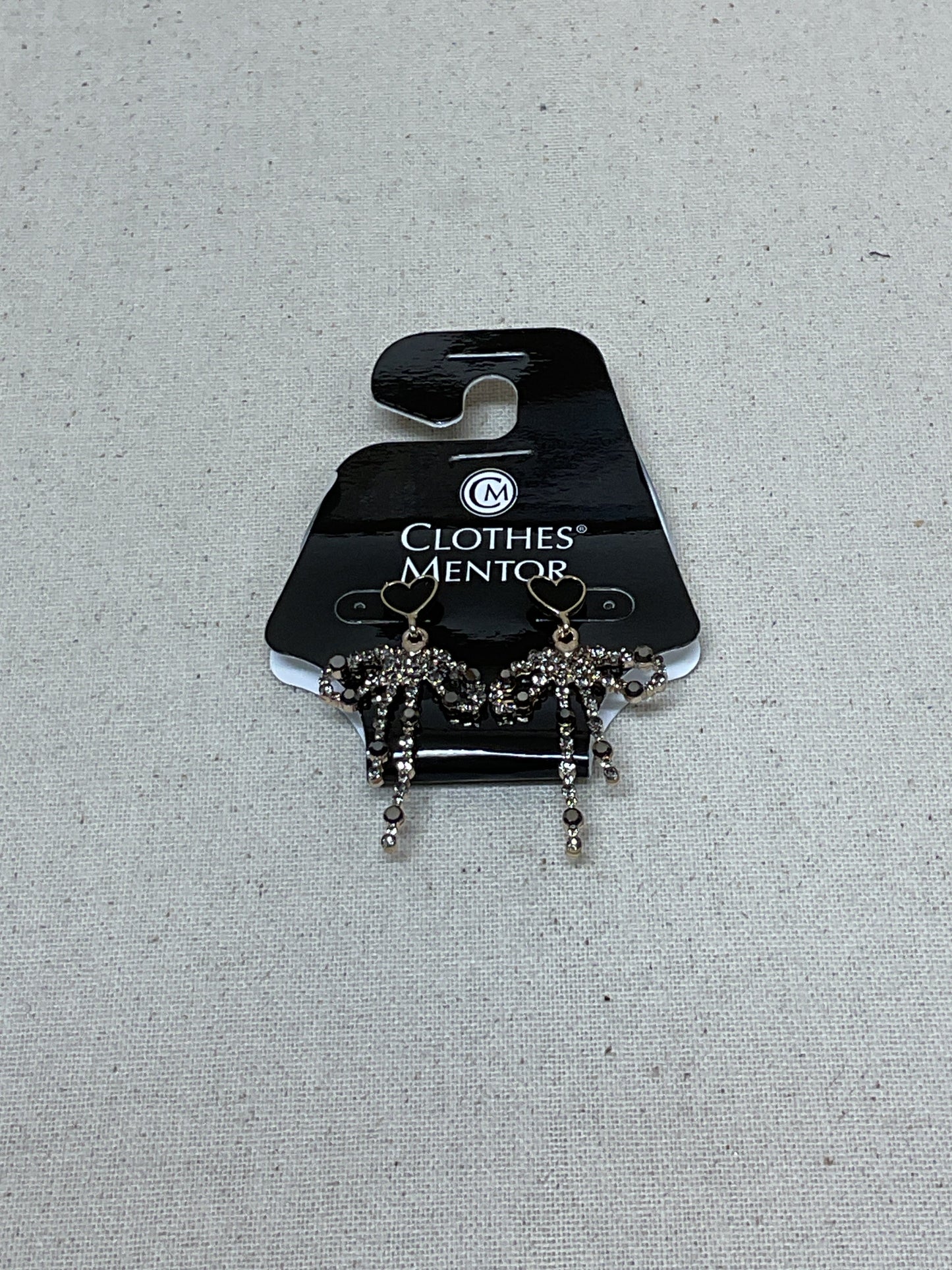 Earrings Dangle/Drop By Clothes Mentor In Black & Silver