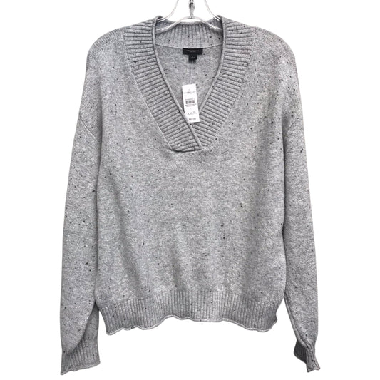 Sweater By Ann Taylor In Grey, Size:L