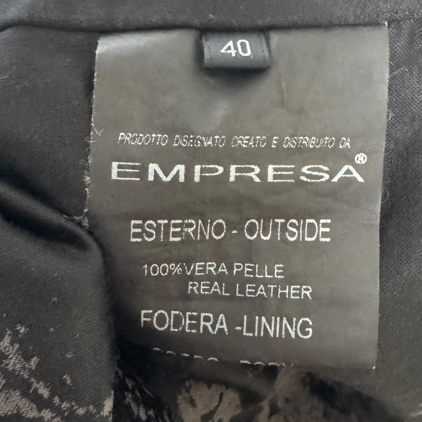 Jacket Moto Leather By Empresa In Red, Size: S (IT 40)