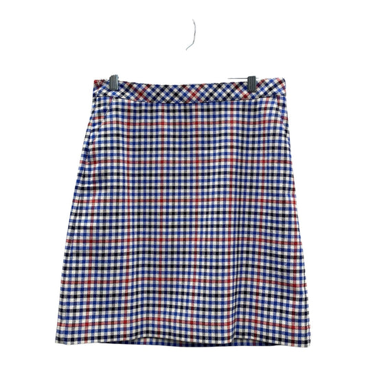 Skirt Midi By Talbots In Blue & Red & White, Size:4