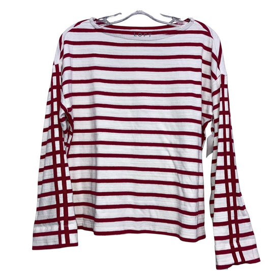 Top Ls By Loft In Pink & White, Size:S