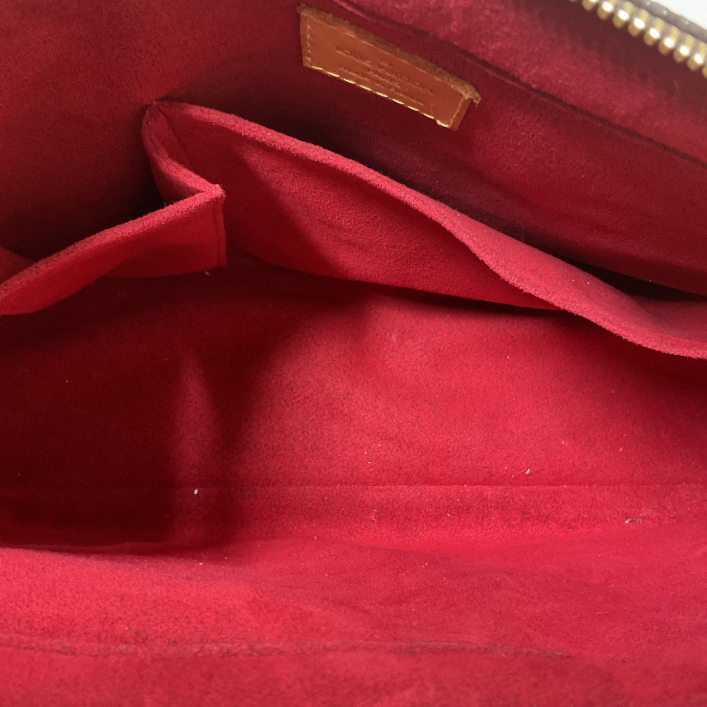 Handbag Luxury Designer By Louis Vuitton In Brown, Size:Medium