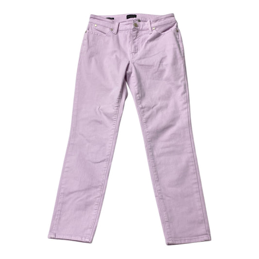 Jeans Skinny By Talbots In Purple, Size:6P