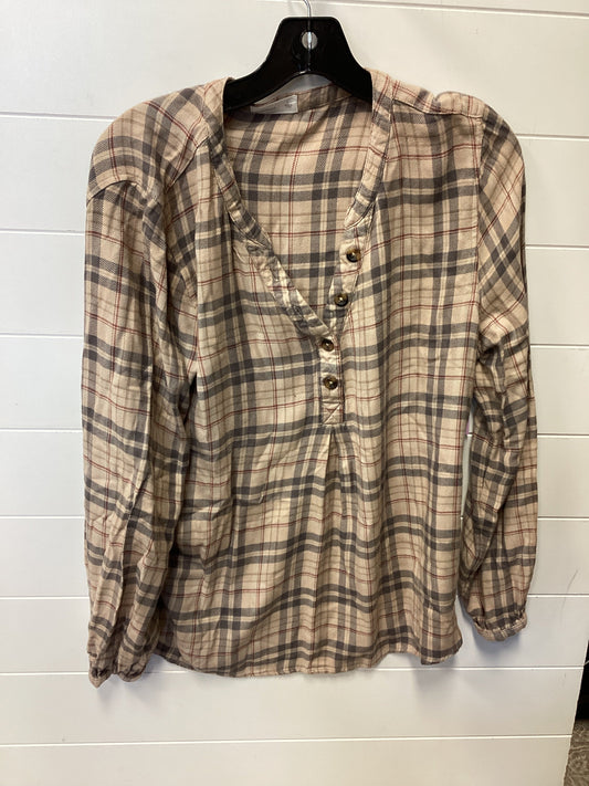 Top Ls By Maurices In Tan, Size:L