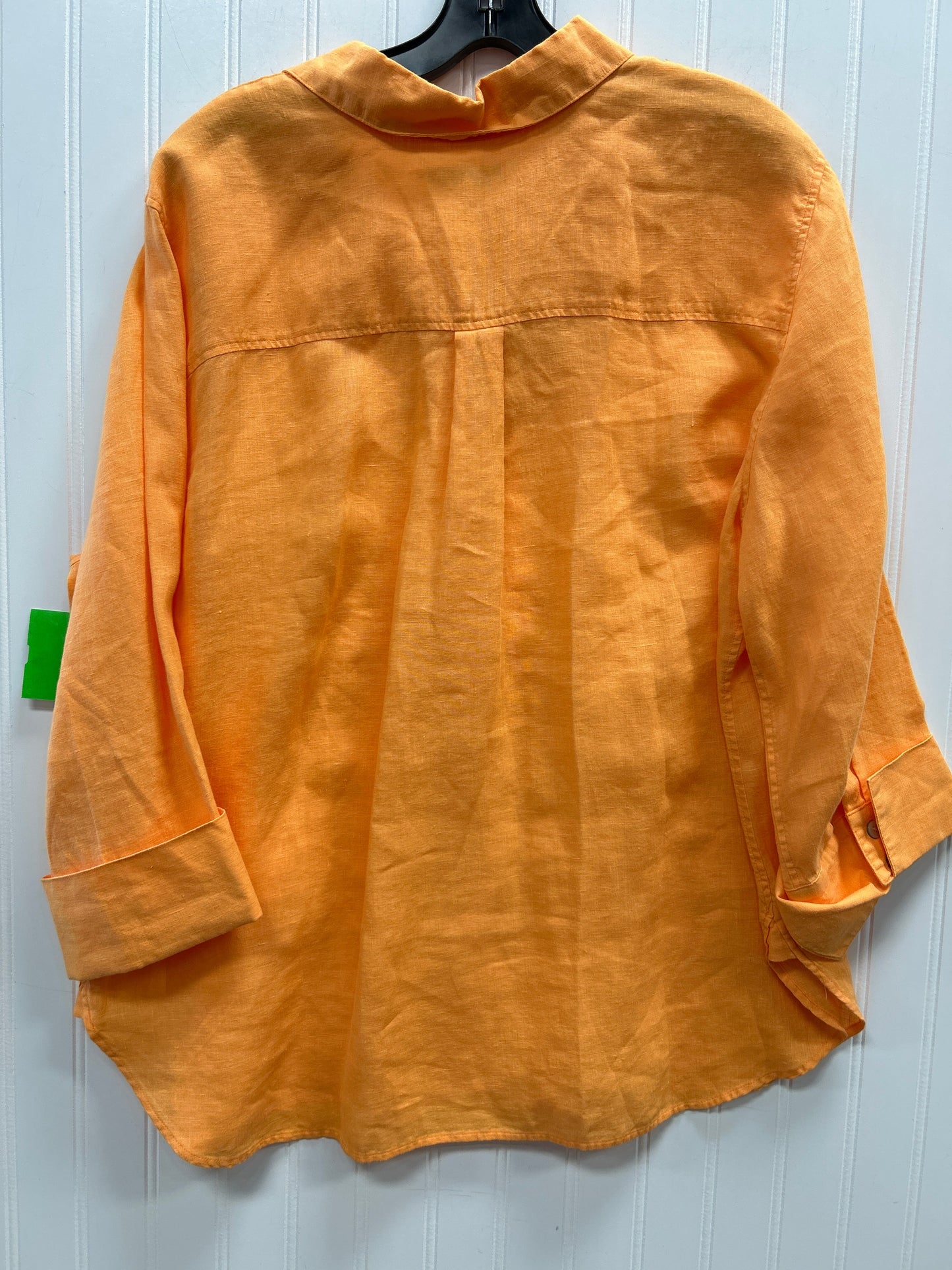 Blouse Ls By Chicos In Orange, Size:Xl