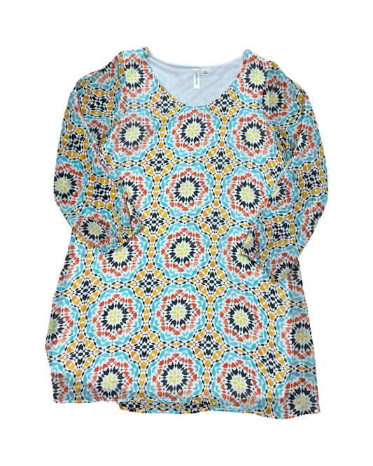 Dress Casual Midi By Tacera In Multi, Size:S