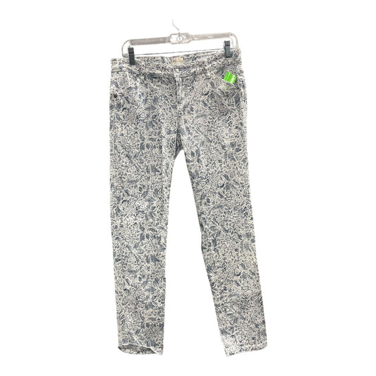 Jeans Skinny By Andrea Jovine In Blue & White, Size:8