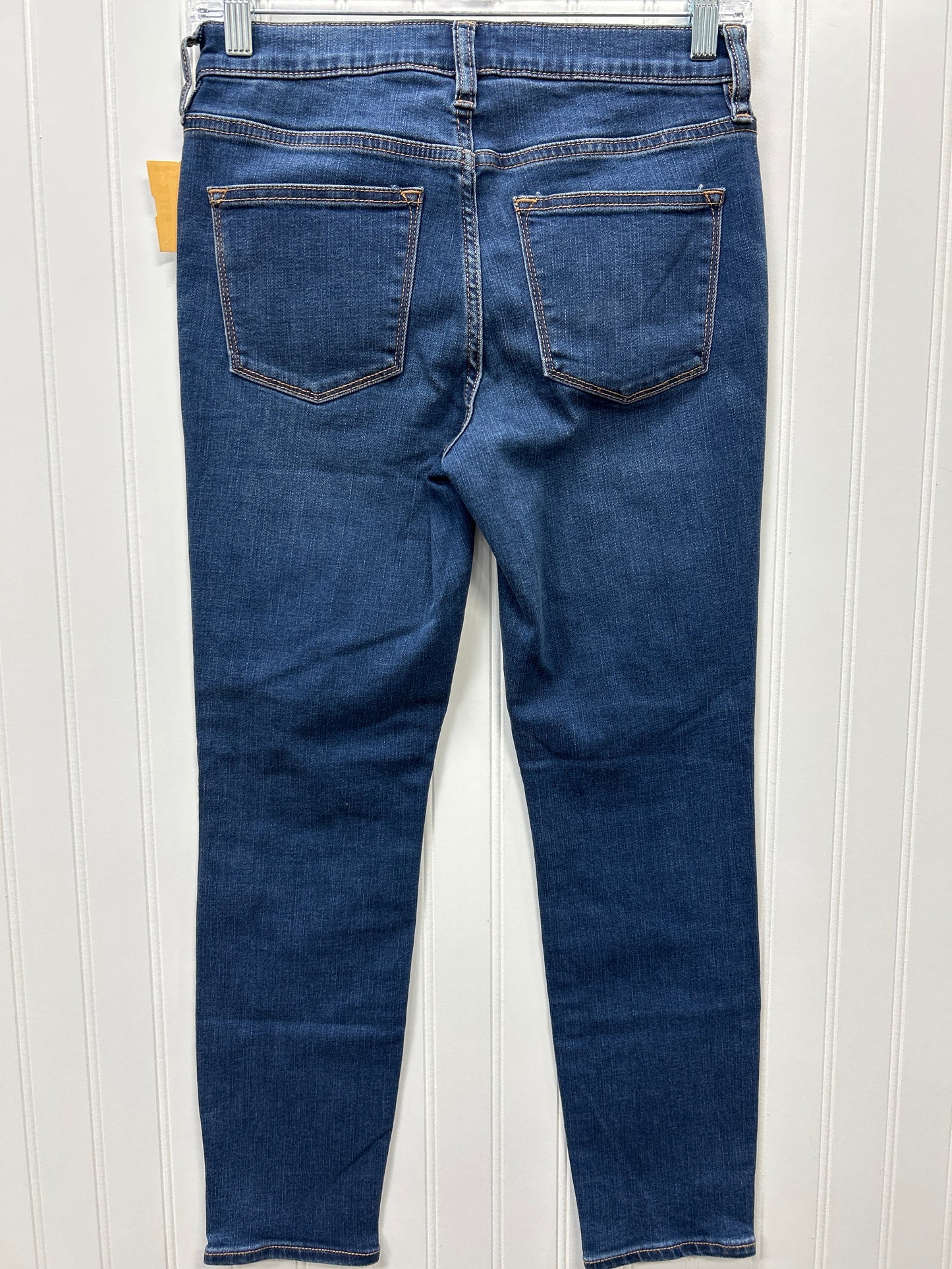 Jeans Skinny By J. Crew In Blue Denim, Size:4
