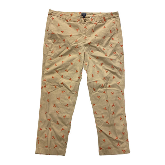 Pants Cropped By J. Crew In Multi, Size:18