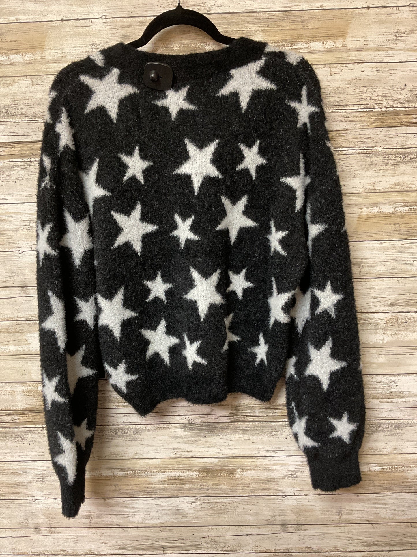 Sweater Cardigan By Madden Girl In Black & Grey, Size:Xl