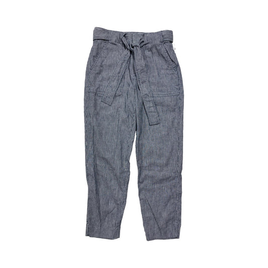 Pants Cropped By Banana Republic In Striped Pattern, Size:0P