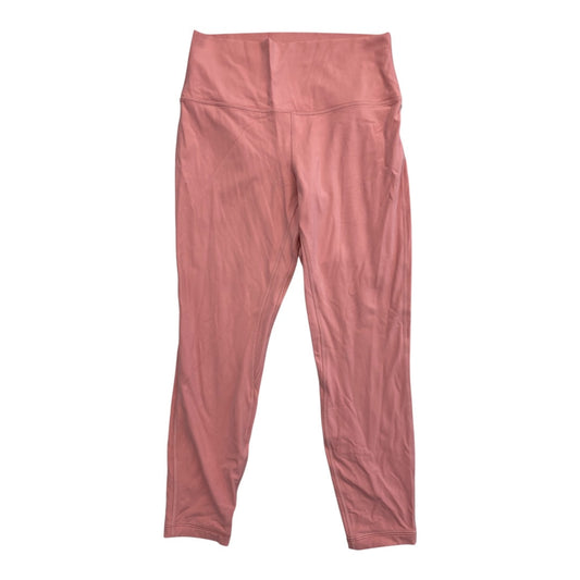 Athletic Leggings By Lululemon In Pink, Size:10