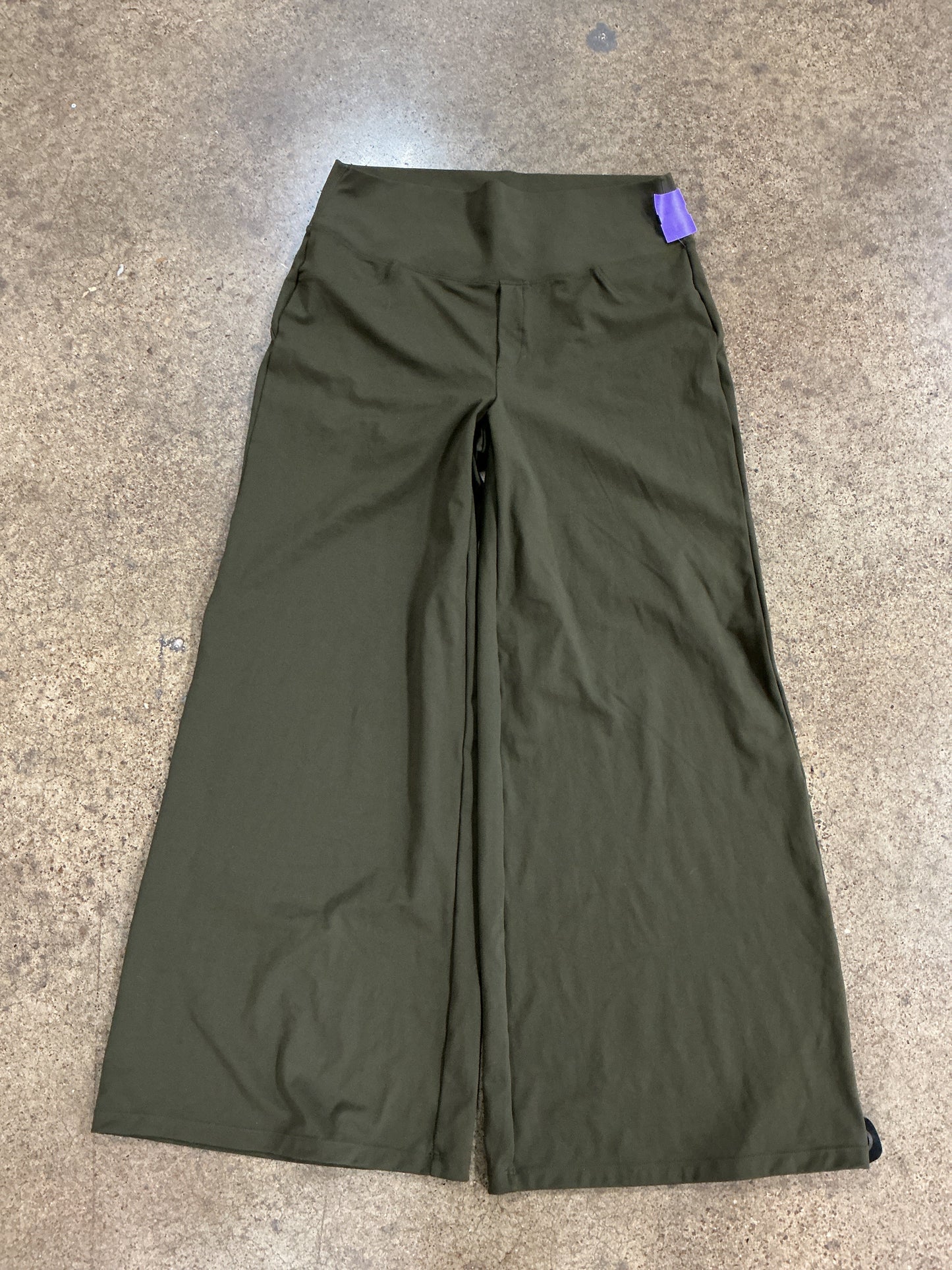 Pants Wide Leg By Halara In Green, Size:Xl