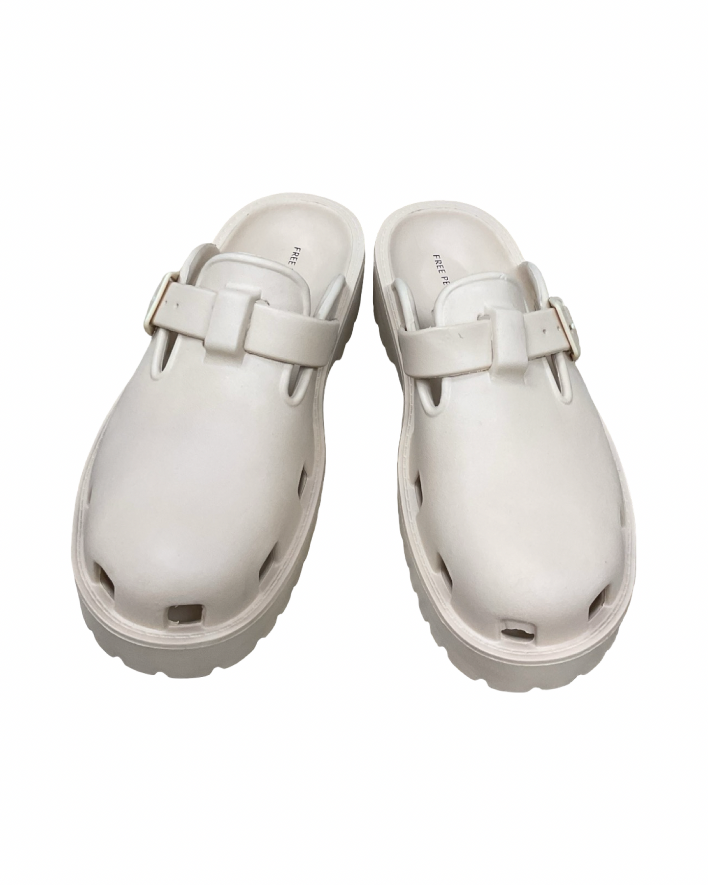 Sandals Heels Platform By Free People In Beige, Size:9