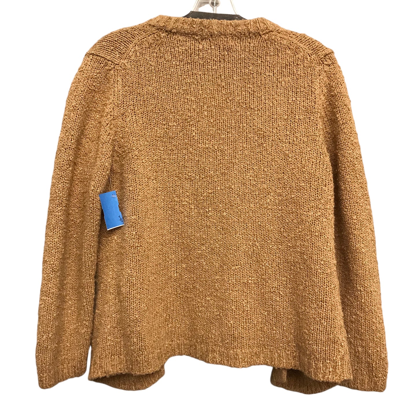 Sweater Cardigan By Yarnworks In Tan, Size:L