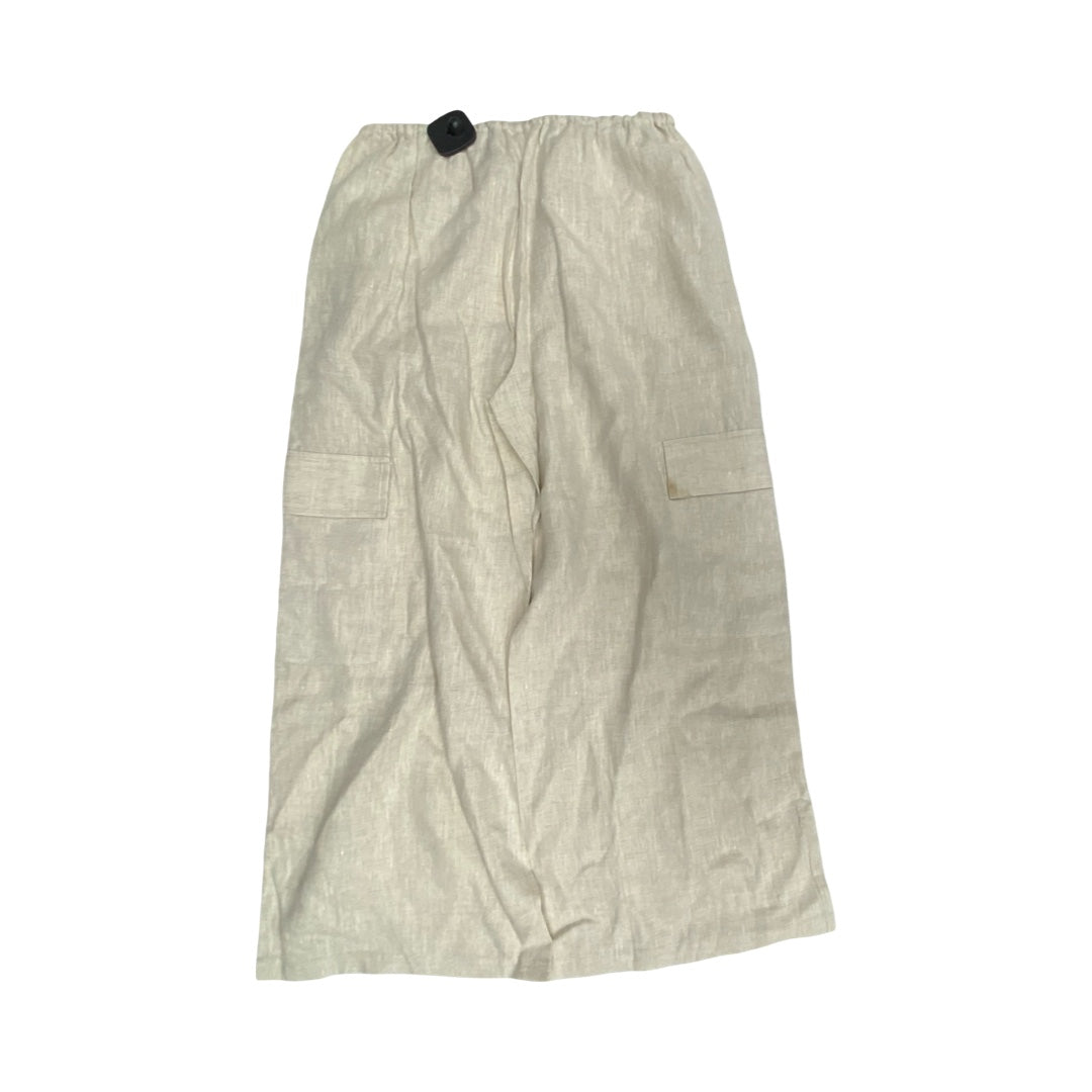 Pants Linen By Grade & Gather In Beige, Size:S