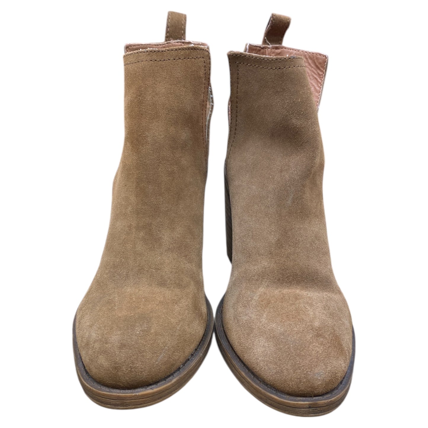 Boots Ankle Heels By Steve Madden In Brown, Size:8