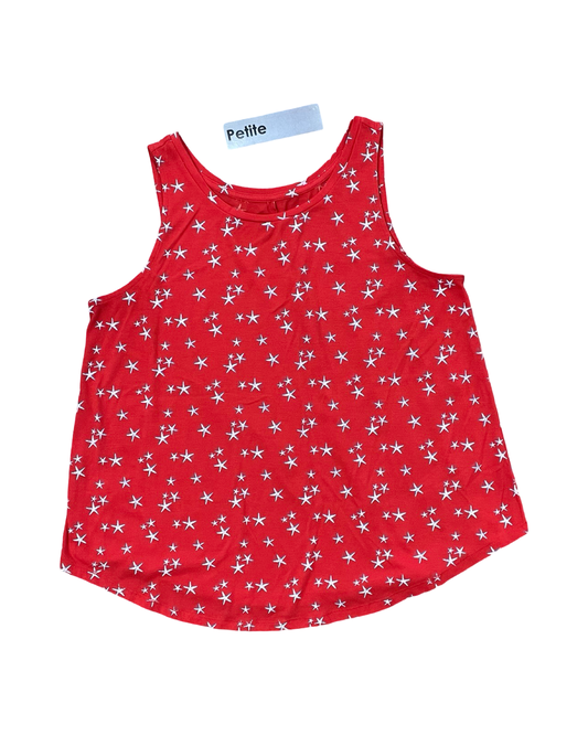 Top Sleeveless By St Johns Bay In Red, Size:Lp