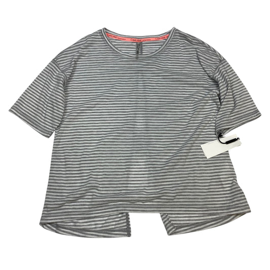 Athletic Top Ss By Calvin Klein Performance In Grey & White, Size:Xs