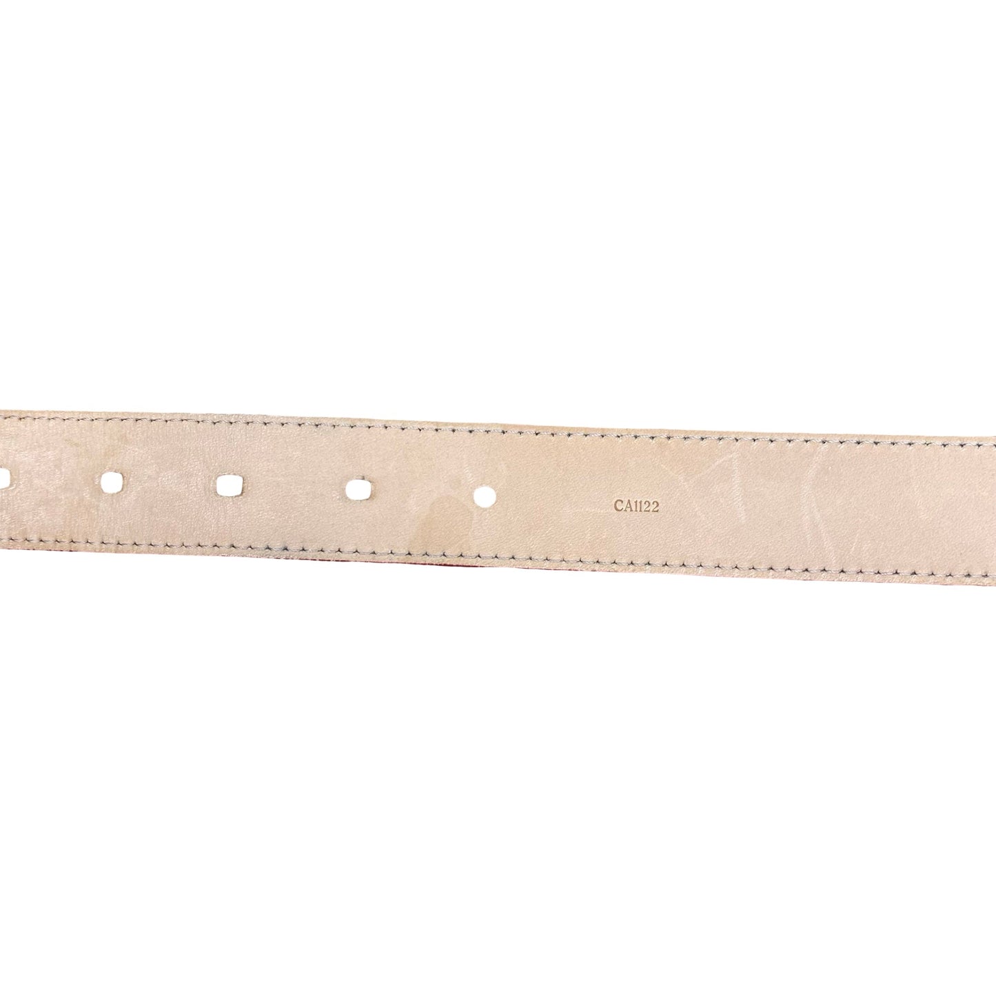 Belt Luxury Designer By Louis Vuitton In Vernis Red, Size: 90