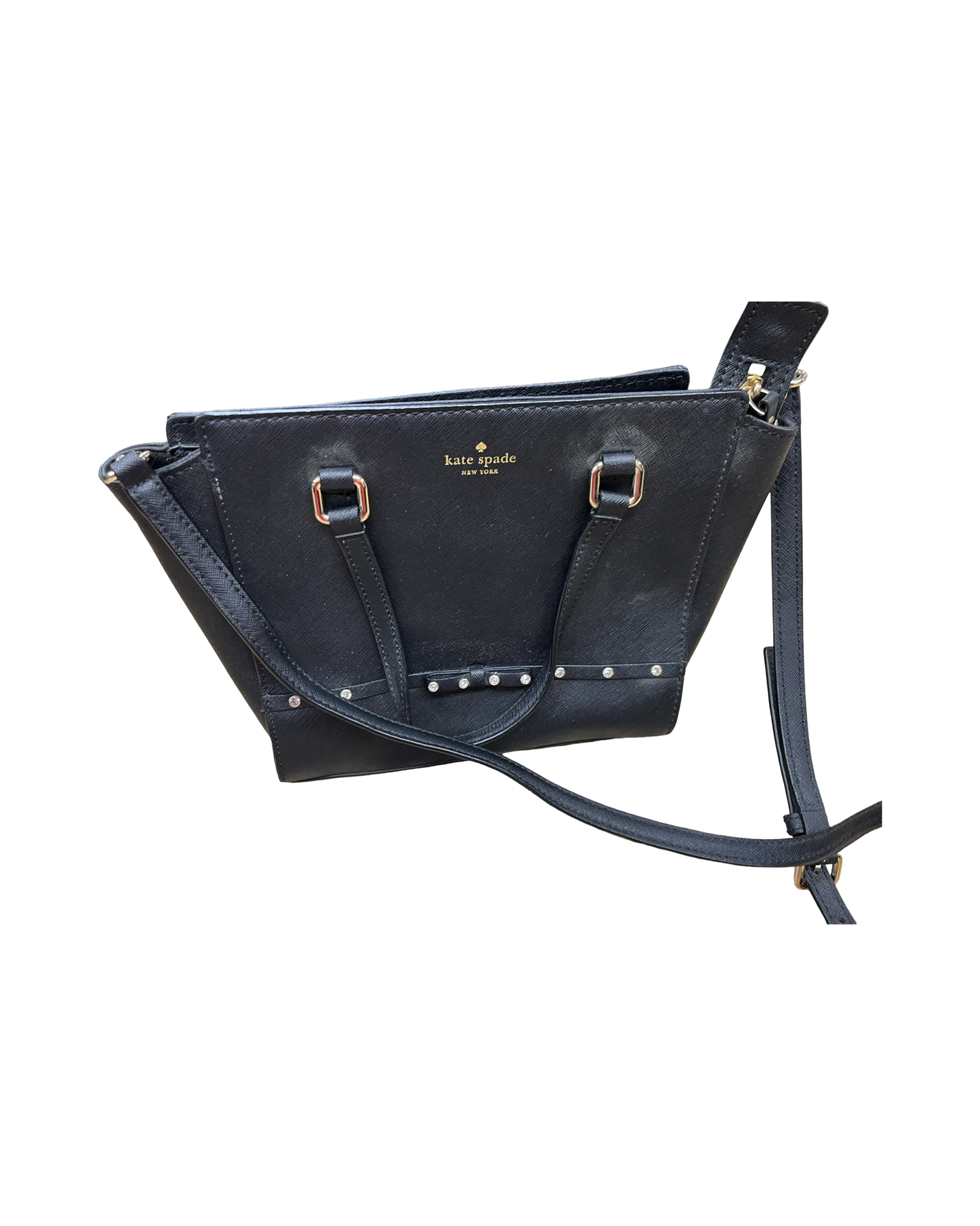 Crossbody Designer By Kate Spade In Black, Size:Small